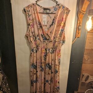 Anna Morgan Collection Floral Pink Dress women's XXL NWT
